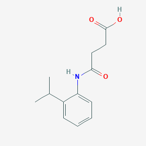 molecular formula C13H17NO3 B1366212 4-[(2-Isopropylphenyl)amino]-4-oxobutanoic acid CAS No. 448250-78-0