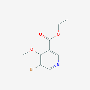 molecular formula C9H10BrNO3 B13662140 Ethyl 5-bromo-4-methoxynicotinate 