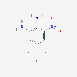 molecular formula C7H6F3N3O2 B1366215 3-Nitro-5-(trifluoromethyl)benzene-1,2-diamine CAS No. 2078-01-5