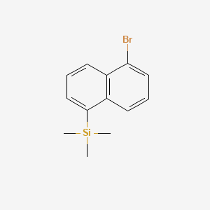 molecular formula C13H15BrSi B13662165 (5-Bromo-1-naphthyl)trimethylsilane 