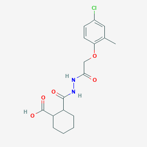 molecular formula C17H21ClN2O5 B1366217 2-[[[2-(4-Chloro-2-methylphenoxy)acetyl]amino]carbamoyl]cyclohexane-1-carboxylic acid 