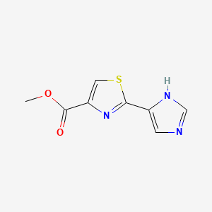 molecular formula C8H7N3O2S B13662172 Methyl 2-(4-Imidazolyl)thiazole-4-carboxylate 