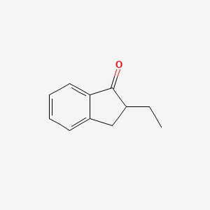 molecular formula C11H12O B1366218 2-Ethyl-1-indanone CAS No. 22351-56-0