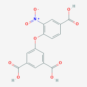 molecular formula C15H9NO9 B136622 5-(4-Carboxy-2-nitrophenoxy)isophthalic acid CAS No. 143193-46-8