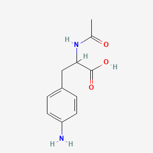 molecular formula C11H14N2O3 B13662210 N-Acetyl-4-aminophenylalanine CAS No. 68319-36-8