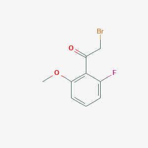 molecular formula C9H8BrFO2 B13662237 2-Bromo-1-(2-fluoro-6-methoxyphenyl)ethanone 