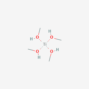 molecular formula C4H16O4Ti B1366226 Titanium(IV) methoxide 