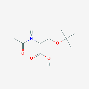 molecular formula C9H17NO4 B13662282 Acetyl-O-tert-butyl-L-serine 
