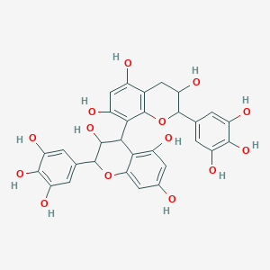 molecular formula C30H26O14 B1366232 Prodelphinidin B CAS No. 86631-36-9