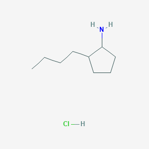 molecular formula C9H20ClN B13662331 2-Butylcyclopentanamine hydrochloride 