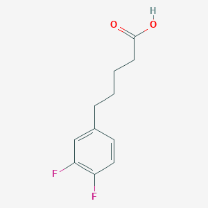 molecular formula C11H12F2O2 B13662368 5-(3,4-Difluorophenyl)pentanoic acid 