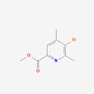 molecular formula C9H10BrNO2 B13662387 Methyl 5-bromo-4,6-dimethylpicolinate 