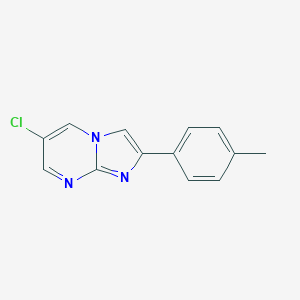 molecular formula C13H10ClN3 B136624 6-Chloro-2-p-tolylimidazo[1,2-a]pyrimidine CAS No. 142074-20-2