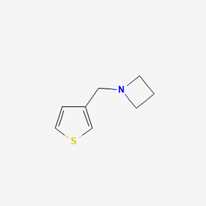 molecular formula C8H11NS B13662442 1-(Thiophen-3-ylmethyl)azetidine 