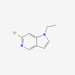 molecular formula C9H9BrN2 B13662446 6-Bromo-1-ethyl-1H-pyrrolo[3,2-c]pyridine 