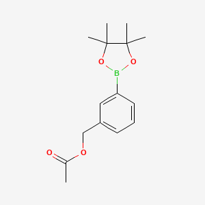 molecular formula C15H21BO4 B1366247 3-(4,4,5,5-Tetramethyl-1,3,2-dioxaborolan-2-yl)benzyl acetate CAS No. 562098-07-1