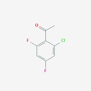 molecular formula C8H5ClF2O B13662484 1-(2-Chloro-4,6-difluorophenyl)ethanone 
