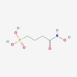 molecular formula C4H10NO5P B136625 N-Hydroxy-4-phosphonobutanamide CAS No. 146086-80-8