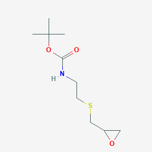 molecular formula C10H19NO3S B13662501 N-Boc-2-[(oxiran-2-ylmethyl)thio]ethanamine 