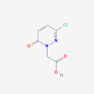 molecular formula C6H5ClN2O3 B1366252 (3-chloro-6-oxopyridazin-1(6H)-yl)acetic acid CAS No. 89581-61-3