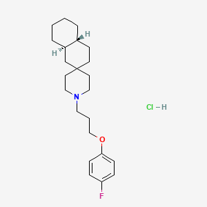molecular formula C23H35ClFNO B13662531 Trans-1'-(3-(4-fluorophenoxy)propyl)octahydro-1H-spiro[naphthalene-2,4'-piperidine] hydrochloride 