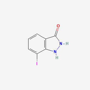 molecular formula C7H5IN2O B13662558 7-Iodo-1H-indazol-3-ol 