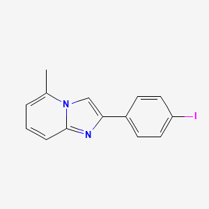 molecular formula C14H11IN2 B13662569 2-(4-Iodophenyl)-5-methylimidazo[1,2-a]pyridine 