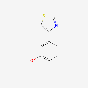 molecular formula C10H9NOS B1366257 4-(3-Methoxyphenyl)-1,3-thiazole CAS No. 35582-20-8