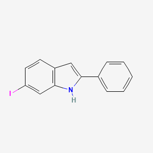 molecular formula C14H10IN B13662632 6-Iodo-2-phenyl-1H-indole 