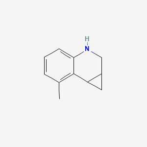 molecular formula C11H13N B13662636 7-Methyl-1a,2,3,7b-tetrahydro-1H-cyclopropa[c]quinoline 