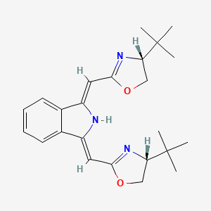 molecular formula C24H31N3O2 B13662656 (1Z,3Z)-1,3-Bis(((R)-4-(tert-butyl)-4,5-dihydrooxazol-2-yl)methylene)isoindoline 