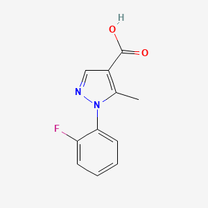 molecular formula C11H9FN2O2 B1366266 1-(2-fluorophenyl)-5-methyl-1H-pyrazole-4-carboxylic acid CAS No. 618092-40-3