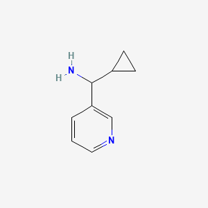 molecular formula C9H12N2 B1366271 1-环丙基-1-(3-吡啶基)甲胺 CAS No. 535925-69-0