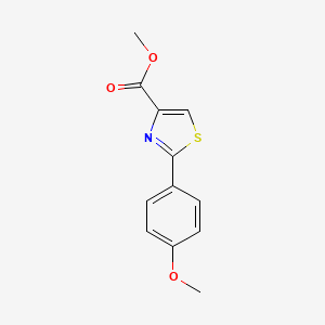 molecular formula C12H11NO3S B13662719 Methyl 2-(4-Methoxyphenyl)thiazole-4-carboxylate 