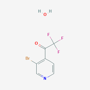 molecular formula C7H5BrF3NO2 B13662721 1-(3-Bromopyridin-4-yl)-2,2,2-trifluoroethanone hydrate 