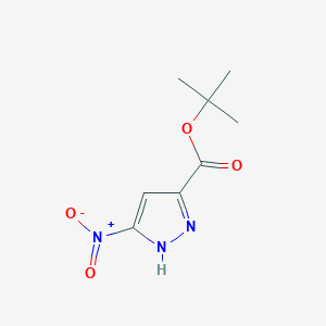 molecular formula C8H11N3O4 B13662725 tert-butyl 5-nitro-1H-pyrazole-3-carboxylate 