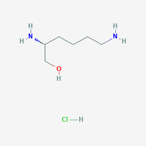 molecular formula C6H17ClN2O B13662729 (R)-2,6-Diaminohexan-1-ol hydrochloride 