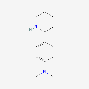 molecular formula C13H20N2 B1366273 N,N-Dimethyl-4-(2-piperidinyl)aniline 
