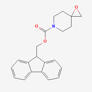 molecular formula C21H21NO3 B13662755 6-Fmoc-1-oxa-6-azaspiro[2.5]octane 