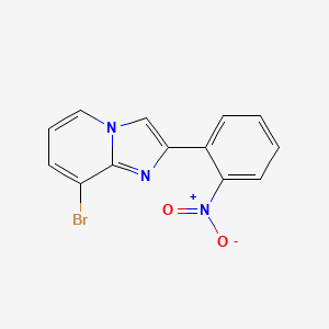molecular formula C13H8BrN3O2 B13662778 8-Bromo-2-(2-nitrophenyl)imidazo[1,2-a]pyridine 