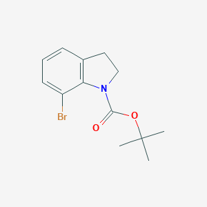 molecular formula C13H16BrNO2 B136628 Tert-butyl 7-bromoindoline-1-carboxylate CAS No. 143262-17-3