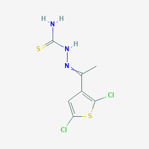 molecular formula C7H7Cl2N3S2 B1366281 [1-(2,5-Dichlorothiophen-3-yl)ethylideneamino]thiourea 