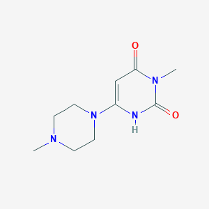 molecular formula C10H16N4O2 B1366284 3-methyl-6-(4-methylpiperazin-1-yl)-1H-pyrimidine-2,4-dione 
