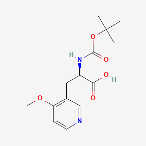 molecular formula C14H20N2O5 B13662861 (R)-2-((tert-Butoxycarbonyl)amino)-3-(4-methoxypyridin-3-yl)propanoic acid 