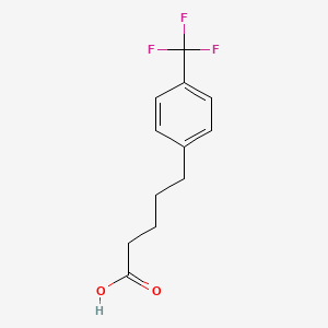 molecular formula C12H13F3O2 B13662874 5-[4-(Trifluoromethyl)phenyl]pentanoic acid 