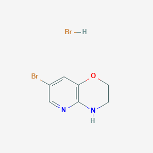 molecular formula C7H8Br2N2O B13662885 7-Bromo-3,4-dihydro-2H-pyrido[3,2-b][1,4]oxazine hydrobromide 