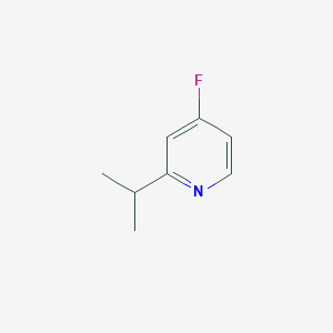 molecular formula C8H10FN B13662920 4-Fluoro-2-isopropylpyridine 