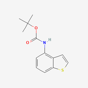 molecular formula C13H15NO2S B13662966 tert-Butyl benzo[b]thiophen-4-ylcarbamate 