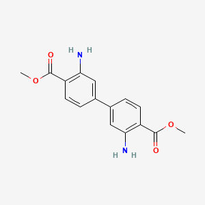 molecular formula C16H16N2O4 B13662979 Dimethyl 3,3'-diamino-[1,1'-biphenyl]-4,4'-dicarboxylate 