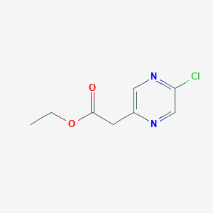 molecular formula C8H9ClN2O2 B13662980 Ethyl 2-(5-chloropyrazin-2-YL)acetate CAS No. 1196157-22-8